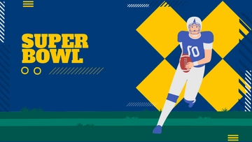 Free Super Bowl Banner Background Template to Edit Online