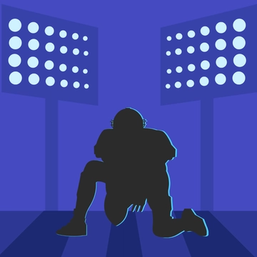 Free Super Bowl Flat Design Clipart Template to Edit Online