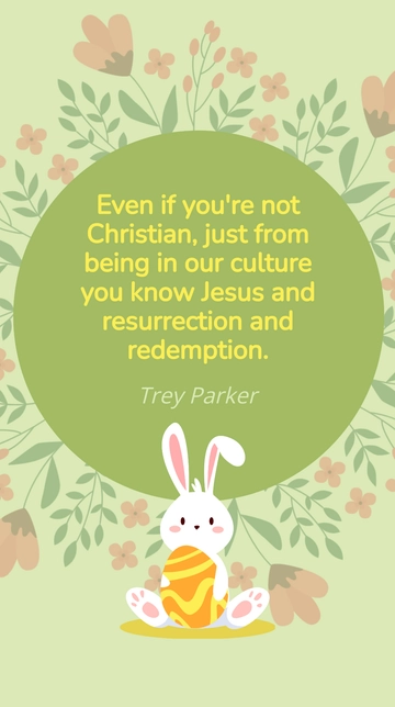 Trey Parker: Cultural Impact of Jesus and Redemption Quote