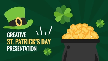 Free Creative St. Patrick's Day Presentation Template to Edit Online