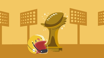 Free Super Bowl Gold Background Template to Edit Online