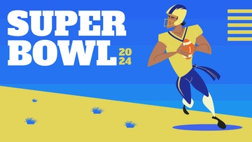 Free Super Bowl Gradient Background Template to Edit Online