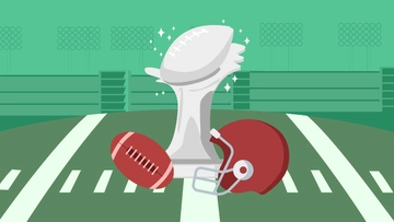 Free Super Bowl Green Background Template to Edit Online