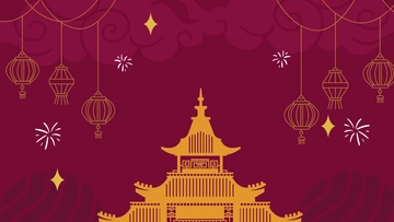 Free Chinese New Year Dark Background Template to Edit Online