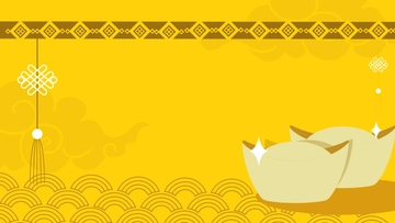 Free Chinese New Year Gold Background Template to Edit Online
