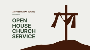 Free Ash Wednesday Flyer Background Template to Edit Online