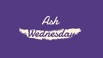 Free High Resolution Ash Wednesday Background Template to Edit Online