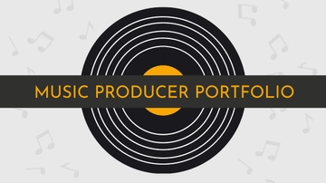 Free Music Producer Portfolio Presentation Template to Edit Online