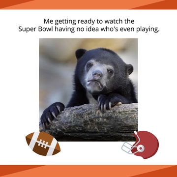 Free Super Bowl Meme Clipart Template to Edit Online