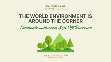 Free World Environment Day Flyer Background Template to Edit Online