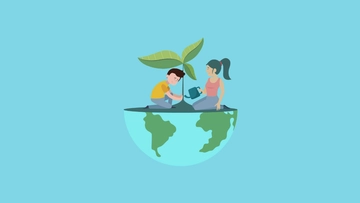 Free World Environment Day Clipart Background Template to Edit Online