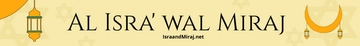Free Al Isra' wal Miraj Website Banner Template to Edit Online
