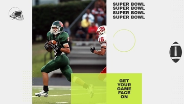 Free Super Bowl White Background Template to Edit Online