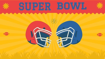 Free Super Bowl Yellow Background Template to Edit Online