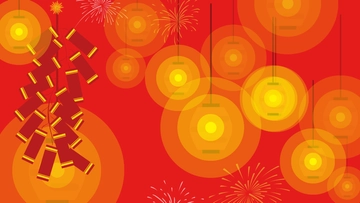 Free Chinese New Year Blur Background Template to Edit Online