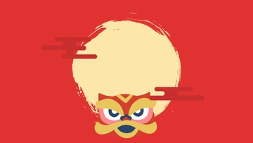 Free Chinese New Year Plain Background Template to Edit Online