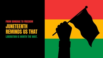Free Juneteenth Background Template to Edit Online