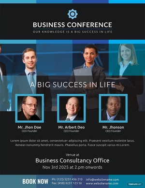 Business Conference Flyer Template
