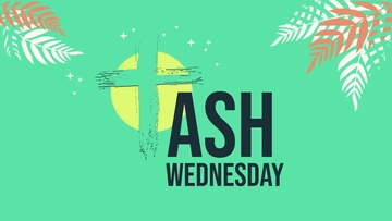 Free Ash Wednesday Banner Background Template to Edit Online