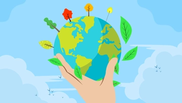 Free Earth Hour Colorful Background Template to Edit Online