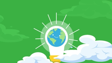Free Earth Hour Green Background Template to Edit Online