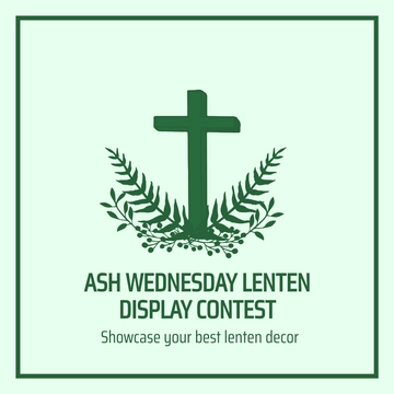 Free Ash Wednesday Poster Vector Template to Edit Online