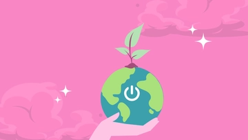 Free Earth Hour Pink Background Template to Edit Online