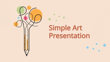 Free Simple Art Presentation Template to Edit Online