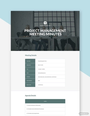 Construction Project Meeting Minutes Template
