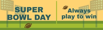 Free Super Bowl Flex Banner Template to Edit Online