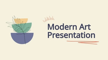 Free Modern Art Presentation Template to Edit Online