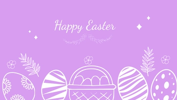 Free Happy Easter Background Template to Edit Online
