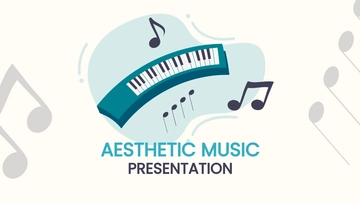 Free Aesthetic Music Presentation Template to Edit Online