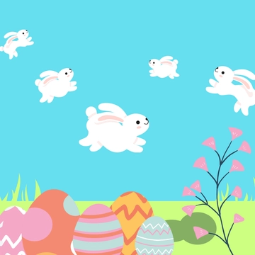 Free Easter Cartoon Clipart Template to Edit Online