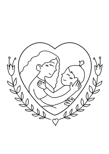 Free Mother's Day Image Drawing Template to Edit Online