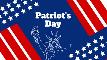 Free Patriots' Day Abstract Background Template to Edit Online