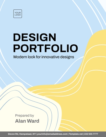 Free Ceative Portfolio Cover Page Template to Edit Online