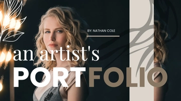 Free NFT Artist Portfolio Presentation Template to Edit Online