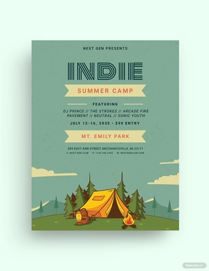 Indie Summer Camp Flyer Template