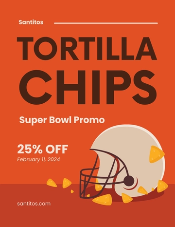 Free Super Bowl Advertising Flyer Template to Edit Online