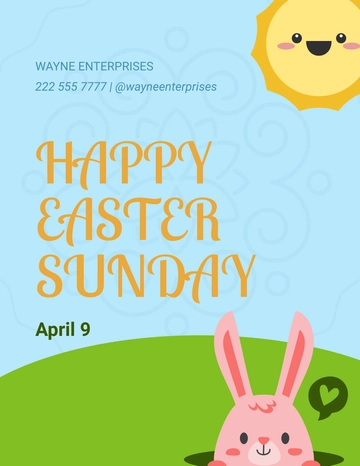 Free Easter Flyer Template to Edit Online