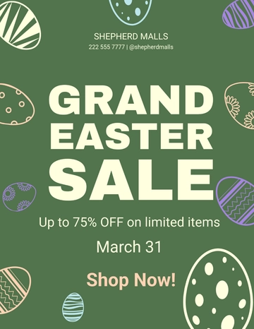 Free Easter Advertising Flyer Template to Edit Online | Template.net