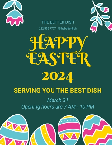 Free Blank Easter Flyer Template to Edit Online | Template.net