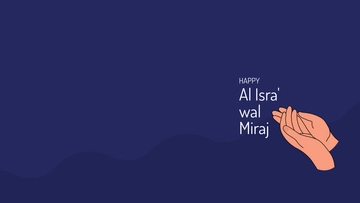 Free Happy Al Isra' wal Miraj Background Template to Edit Online