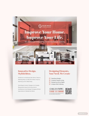 Kitchen Interior Flyer Template