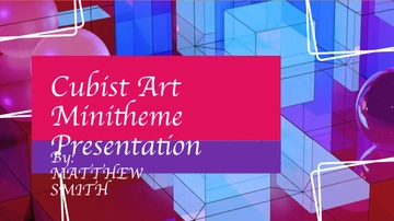 Free Cubist Art Minitheme Presentation Template to Edit Online