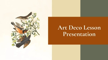 Free Art Deco Lesson Presentation Template to Edit Online