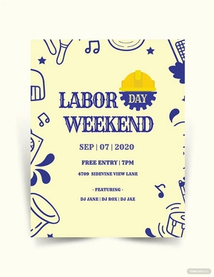 Labor Day weekend Template