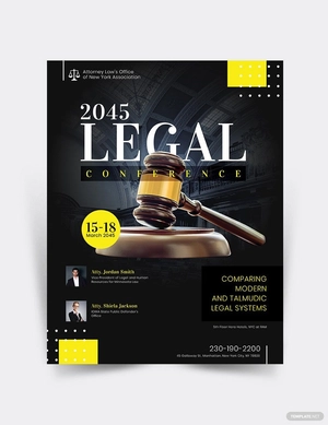Legal Conference Flyer Template