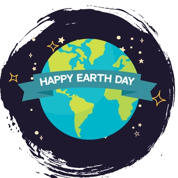 Free Earth Day Chalk Design Clipart Template to Edit Online